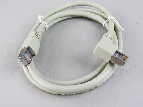 CAT6 Right Angle to Straight Patch Cable - 4' Shielded (Gray)