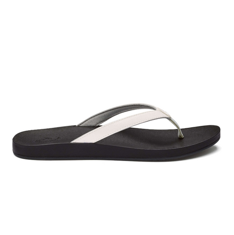 Olukai Puawe Women's Sandals - White/Black