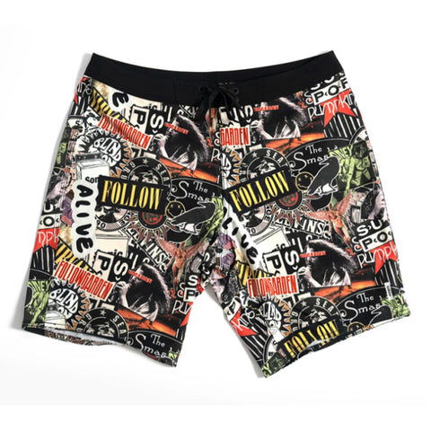 Follow Simple 3 Boardshorts - Grunge