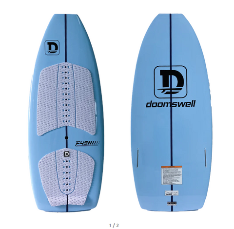 Doomswell F Series Wakesurf Board 2025 - Sky Blue