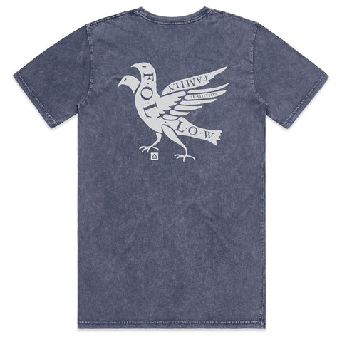 Follow Washed T-Shirt - Navy