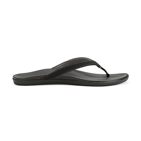 Olukai Ho'Opio Women's Flip Flops - Onyx/Onyx