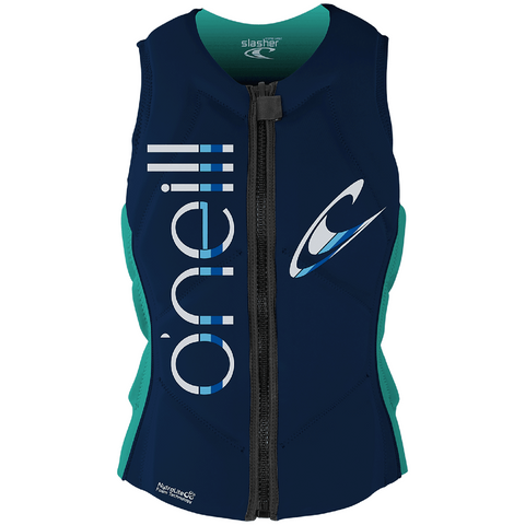 O'Neill Slasher Women's Comp Vest - Abyss/Lt Aqua