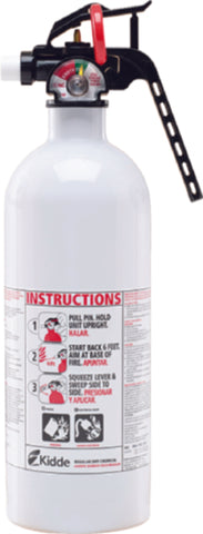 Kiddie Mariner Fire Extinguisher - White 5 BC w/ Gauge