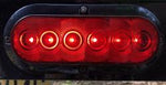 LED Trailer Tail Light Lens w/ Plug - Red (6 Diode)