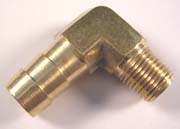 Brass Elbow Fitting - 1/4 x 3/8 Barb