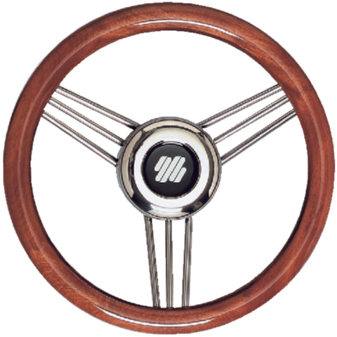 Mahogany Non-Magnetic Stainless Steel Steering Wheel